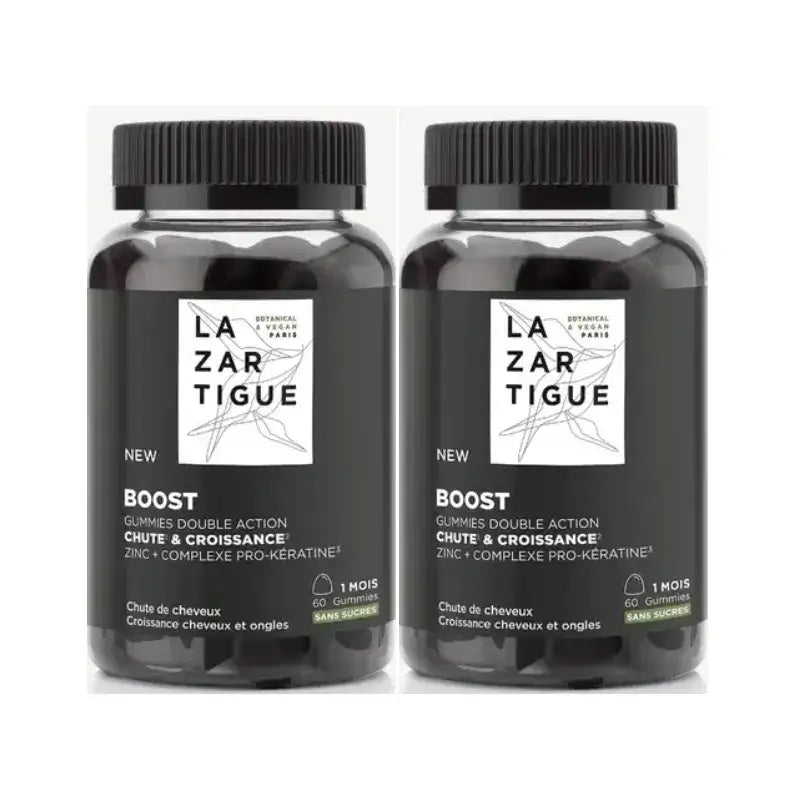 Lazartigue Gummies Hair Loss, Embalagem 2 x 60 unidades