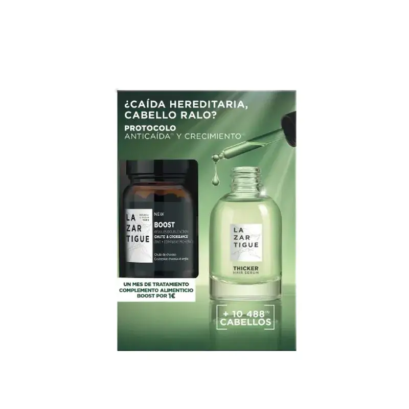 Lazartigue Pack Thicker + Boost Free, 2 unidades