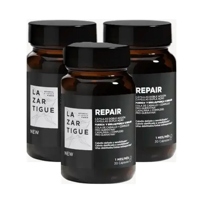 Lazartigue Repair Capsules, Embalagem 3 x 30 ml