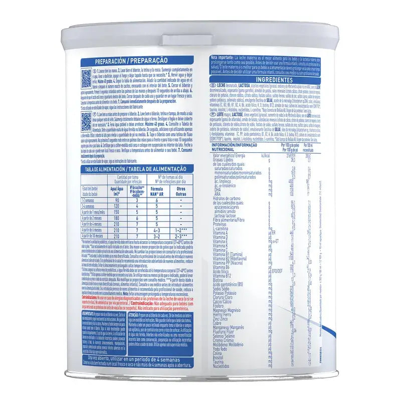 NESTLE NAN AR EXPERT LEITE PRIMEIRA IDADE 800 GR