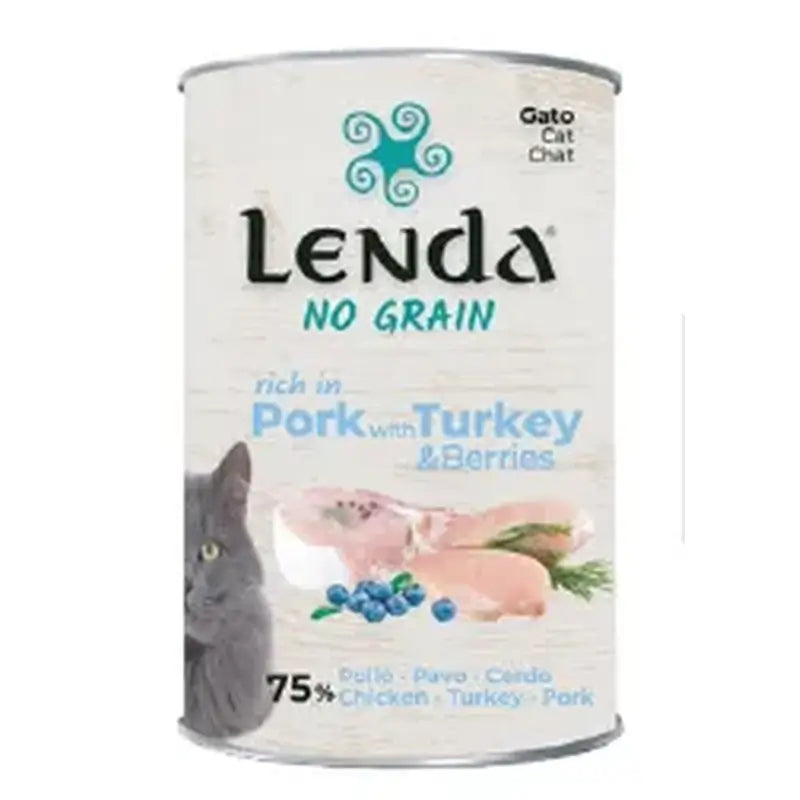 Lenda Wet Cat Pate de porco com peru e arandos, 12x400 g