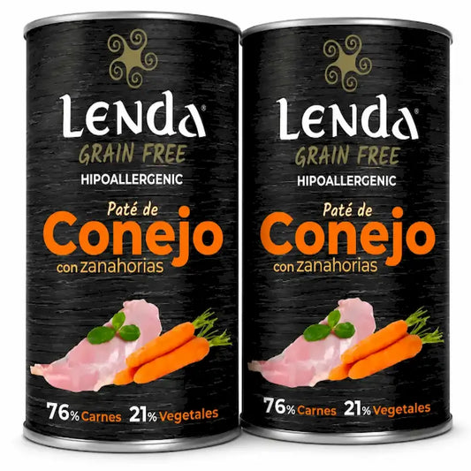 Lenda coelho húmido para cães, 24x400gr