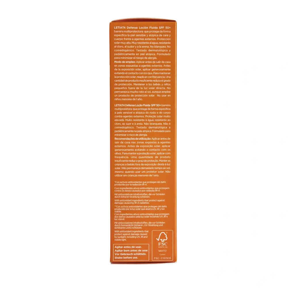 Leti At4 Defense Fluid Lotion, 100 ml