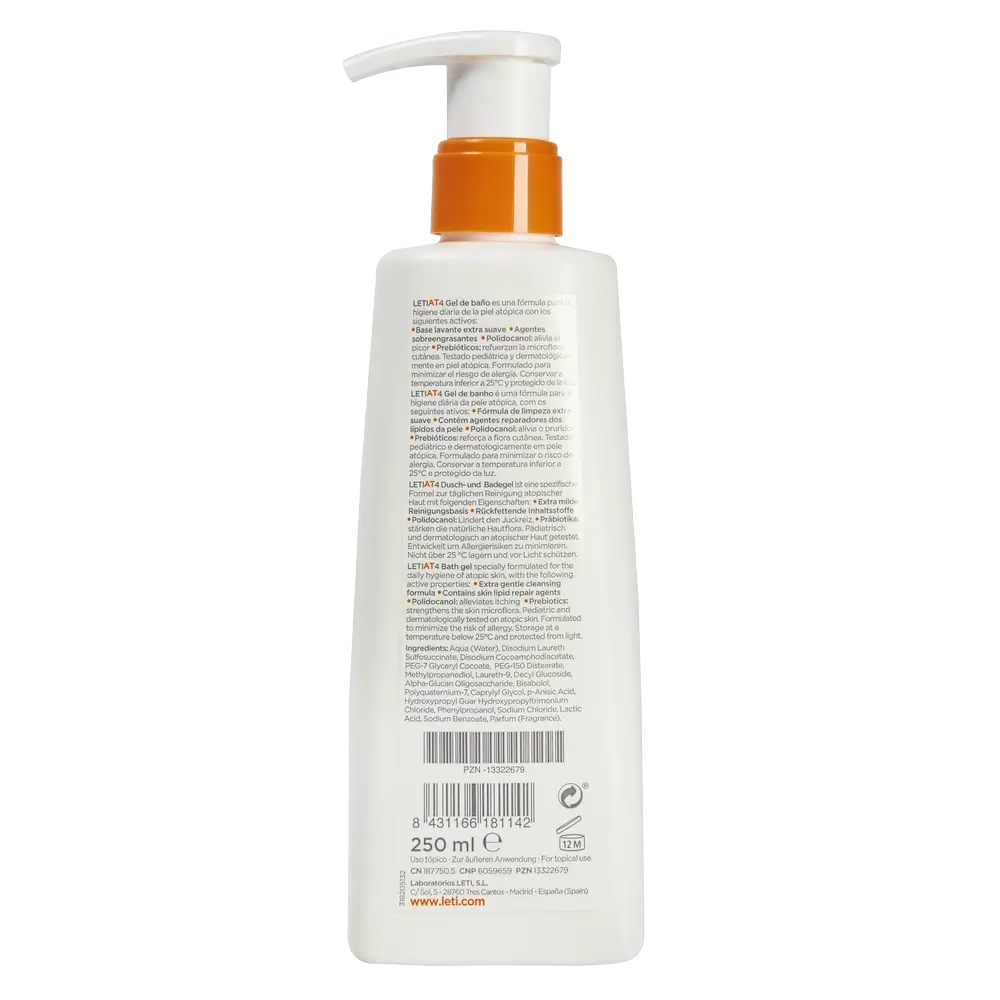 Gel de Banho Letiat4, 250 ml