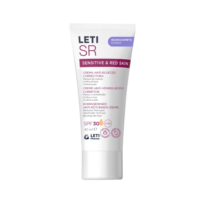 Leti Sr Creme Corretor Anti-vermelhidão Spf30 Com Cor , 40 ml
