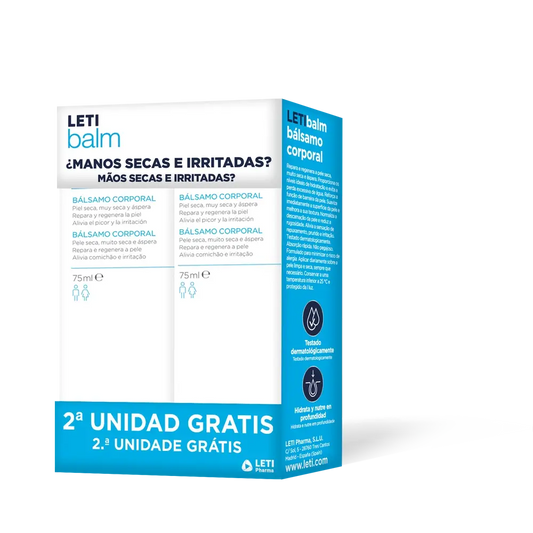 Letibalm Creme de Mãos Reparador Corporal 2 X 75Ml