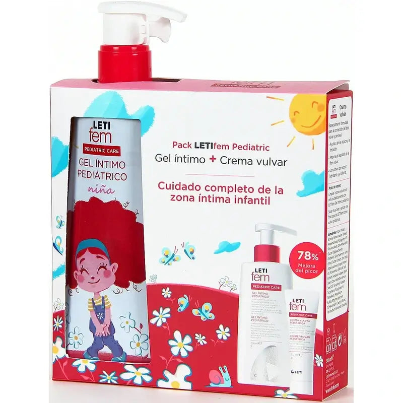 Pacote Letifem Gel Pediátrico 250 Ml + Creme Vulvar 30 Ml