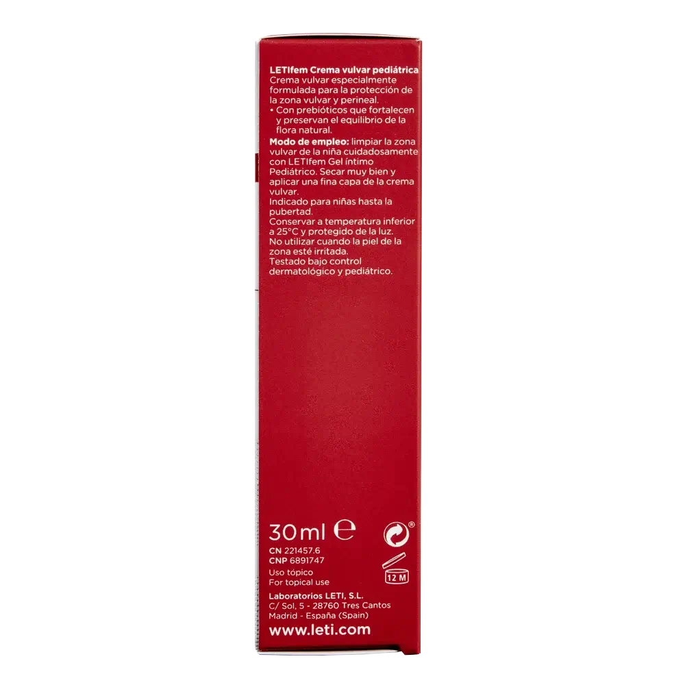 Letifem Creme Vulvar Pediátrico, 30 ml