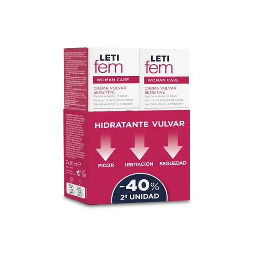 Letifem Sensitive Ltf é Duplo Creme Sensível 40% 2ª Unidade