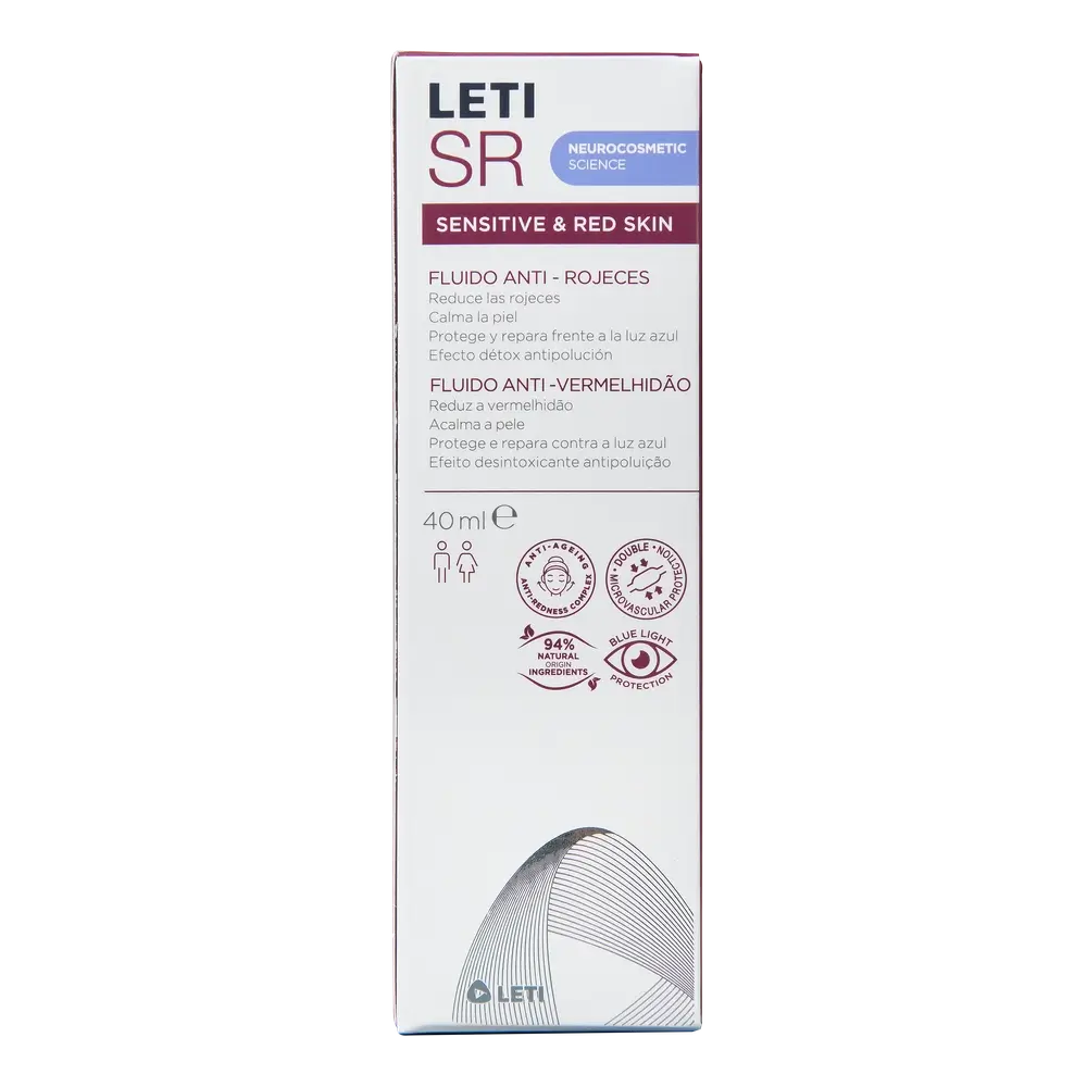 Leti SR Fluido anti-vermelhidão, 40 ml