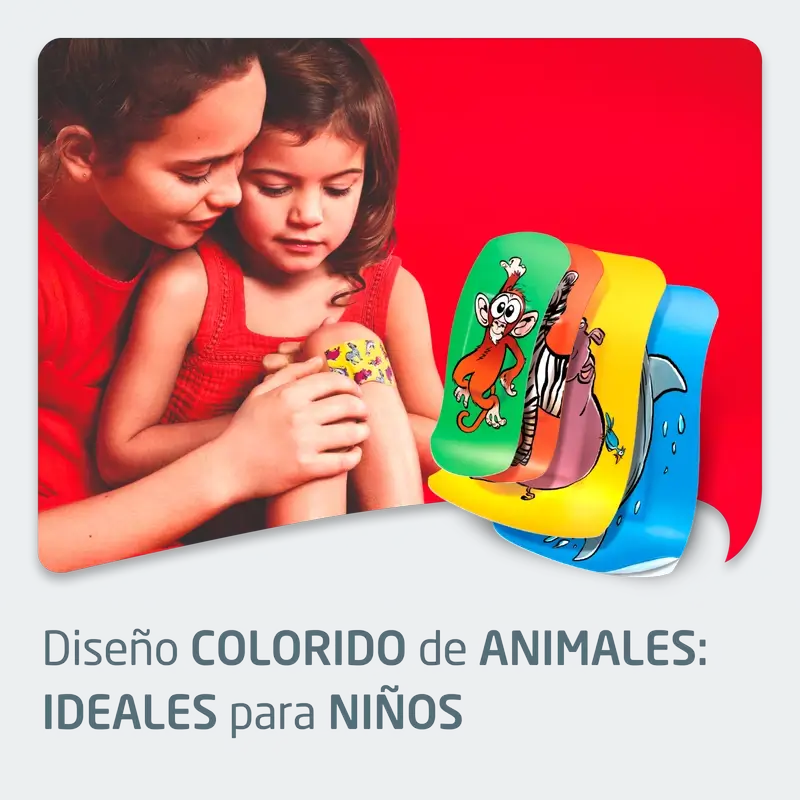 Jardim Zoológico Leukoplast Kids, 12 peças Sortido