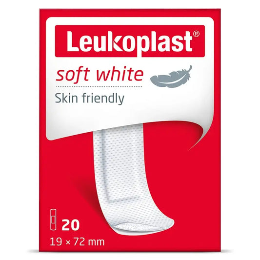Leukoplast Soft White, 19 Mm X 72 Mm, 20 Pcs.