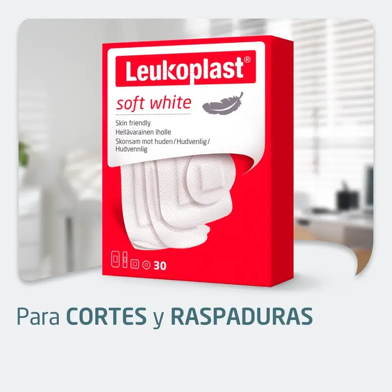 Leukoplast Soft White, 20 peças Sortido