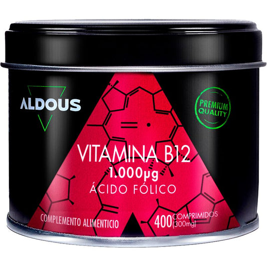 Aldous Bio Vitamina B12 com Ácido Fólico , 400 comprimidos