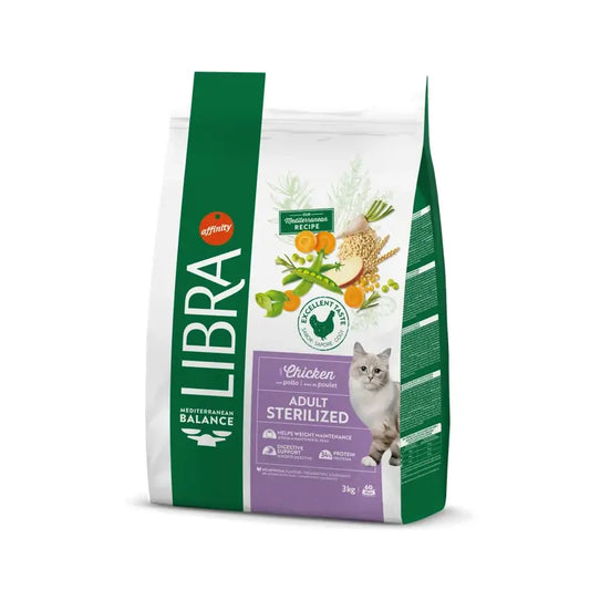 Frango esterilizado adulto de Libra felina 3 kg