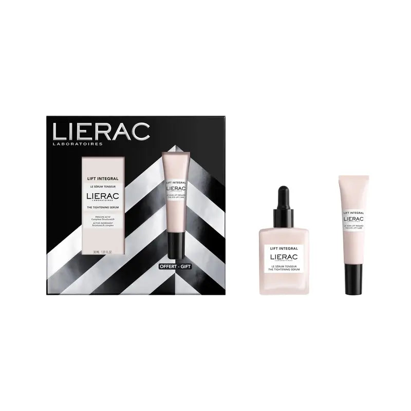 Caixa de oferta de Natal Lierac Lift Integral Serum Lift Eye Treatment 15Ml Conjunto de oferta