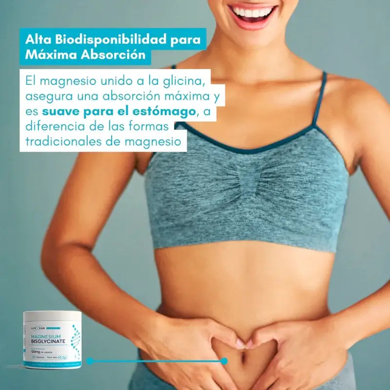 Lifexpan Bisglicinato de magnésio , 90 cápsulas