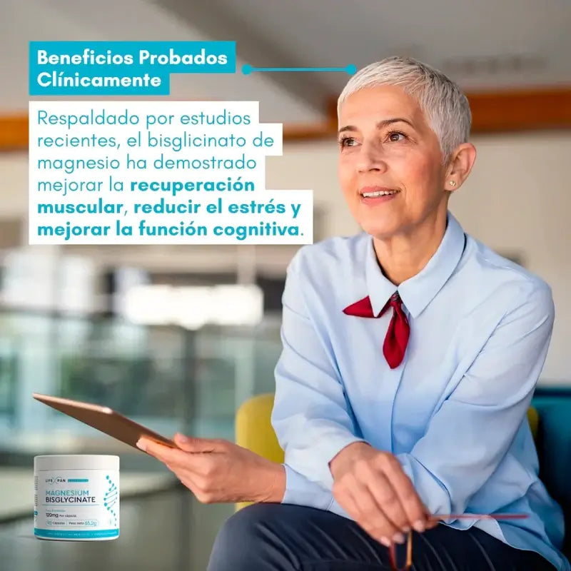 Lifexpan Bisglicinato de magnésio , 90 cápsulas