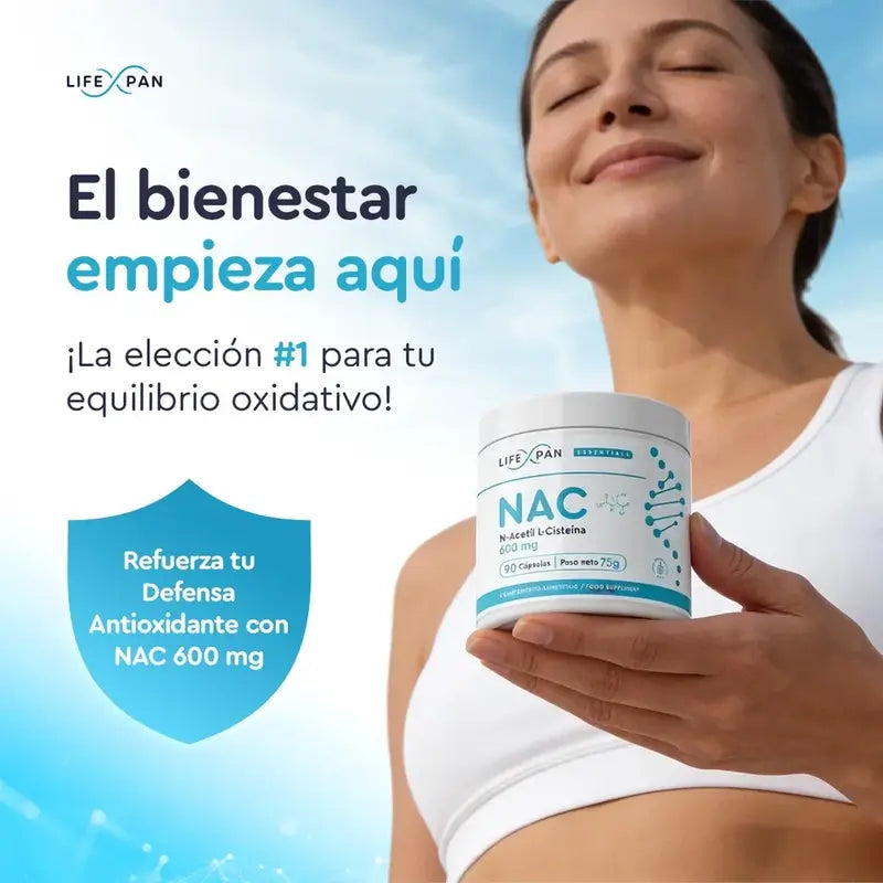 Lifexpan Nac 600 Mg N-Acetilcisteína , 90 cápsulas