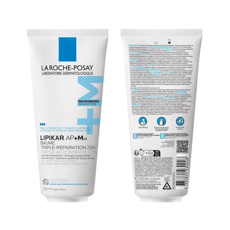 Lipikar Baume Ap+Max Caixa de cartão, 200 ml