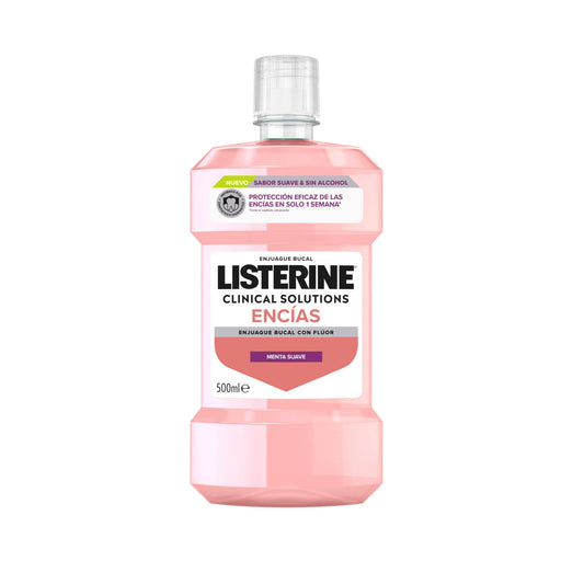 Listerine Clinical Solutions Goma de Aroma Suave, 500 ml
