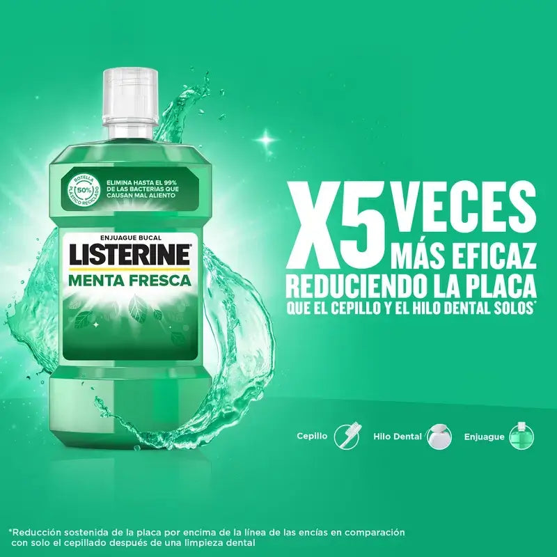 Listerine Duplo Colutório Menta Fresca, 2 x 500 ml