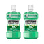 Listerine Duplo Elixir Bucal Proteção dos Dentes e Gengivas Elixir Bucal Menta Suave Sem Álcool, 2 x 500 ml