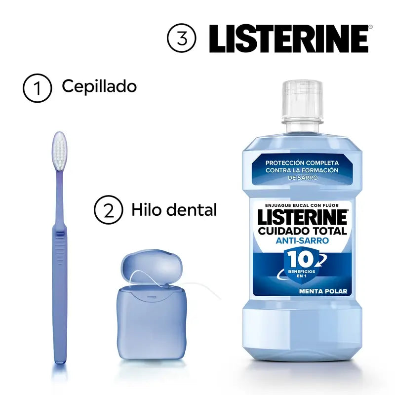 Listerine Total Care Colutório Anti-Tártaro Avançado, 500 ml