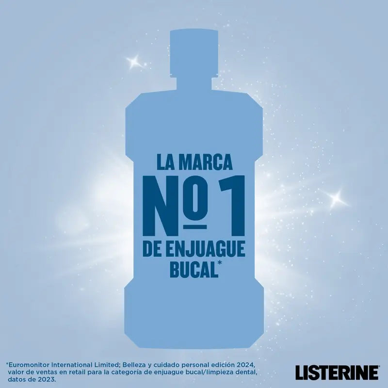 Listerine Colutório, Branqueamento Avançado, sem álcool, Menta Suave, 500 ml