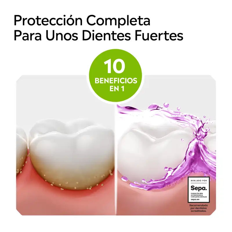 Listerine Total Care Colutório Sabor a Menta, embalagem de 2X1L