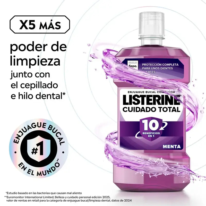 Listerine Total Care Colutório Sabor a Menta, 250 ml