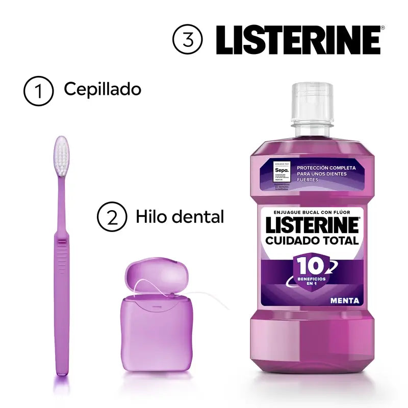 Listerine Total Care Colutório Sabor a Menta, 250 ml