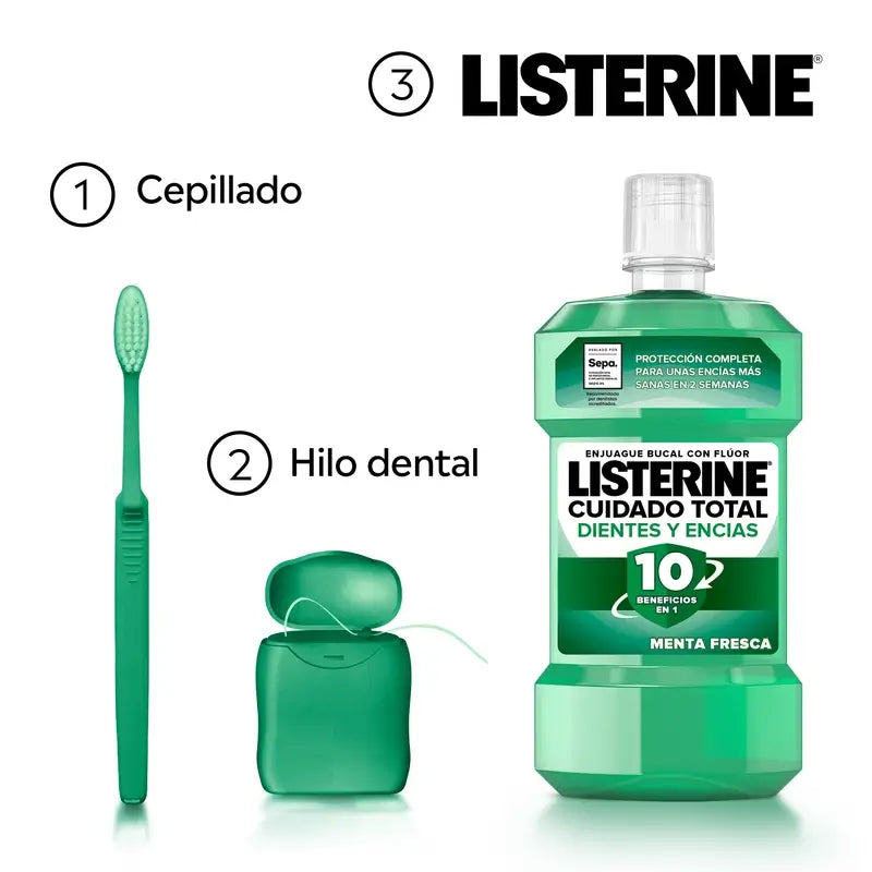 Listerine Colutório Proteção Dentes & Gengivas Hortelã Fresca, 500ml
