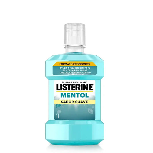 Listerine, Colutório com Mentol de Sabor Suave, 1000 ml