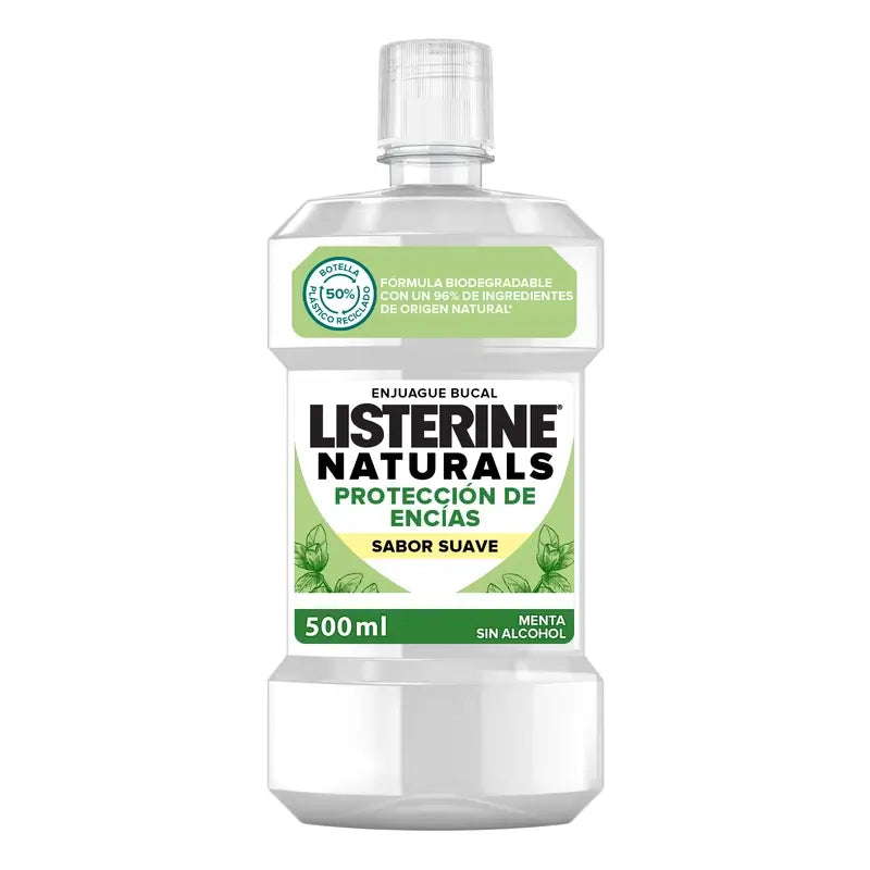 Listerine Naturals Colutório Gingiva, 500 ml
