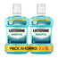 Listerine Colutório Sabor a Mentol Proteção da Placa, Fortalece os Dentes, Embalagem de 2 x 1000ml.