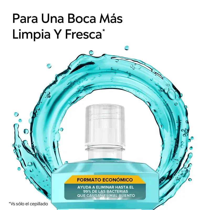 Listerine Colutório Sabor a Mentol Proteção da Placa, Fortalece os Dentes, Embalagem de 2 x 1000ml.