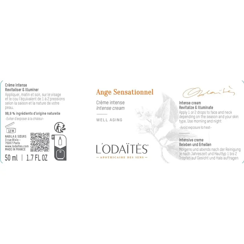 L'Odaïtès Facial Ange Sensationnel - Creme Intenso , 50 ml