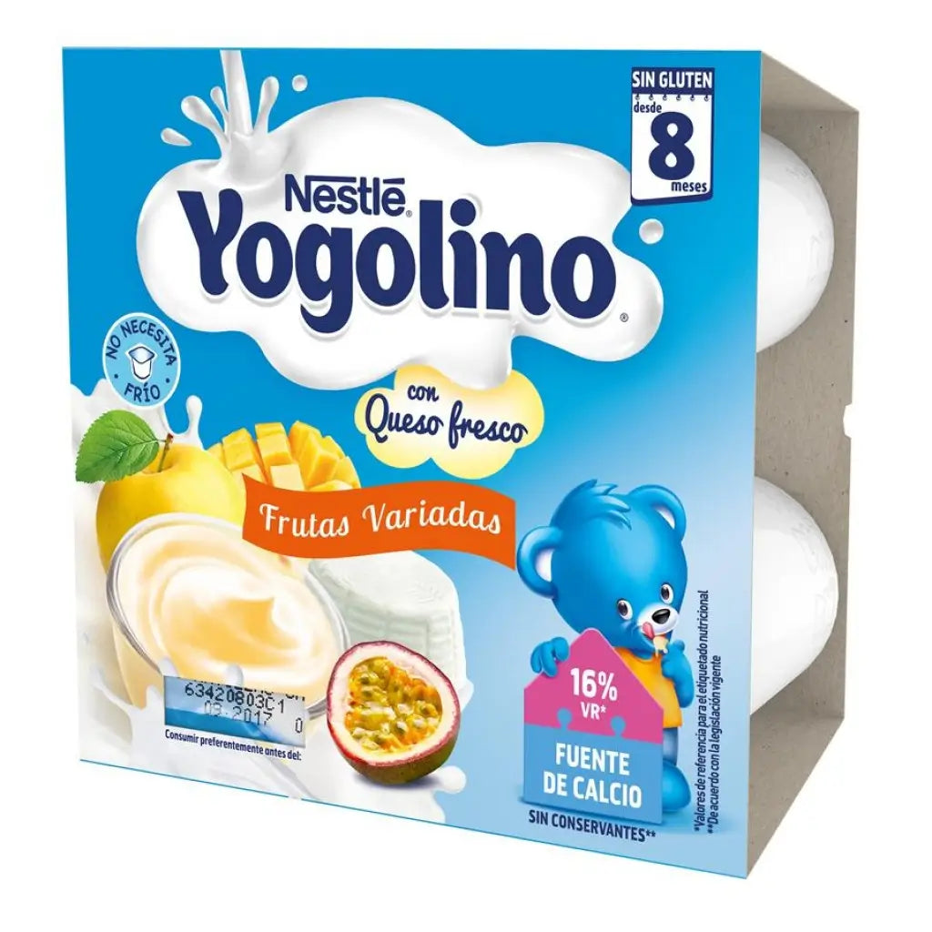 IOGOLINO NESTLE PETIT NESTLE PETIT DESSERT LEITE FRUTAS VARIADAS 4 UNIDADES X 100 GR