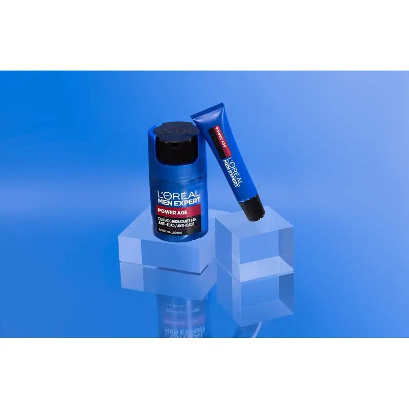 L'Oréal Paris Men Expert Power Age Contorno de Olhos Anti-Idade com Ácido Hialurónico [Nova embalagem Vitalift].