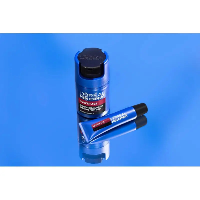 L'Oréal Paris Men Expert Power Age Contorno de Olhos Anti-Idade com Ácido Hialurónico [Nova embalagem Vitalift].