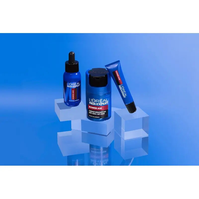 L'Oréal Paris Men Expert Power Age Contorno de Olhos Anti-Idade com Ácido Hialurónico [Nova embalagem Vitalift].