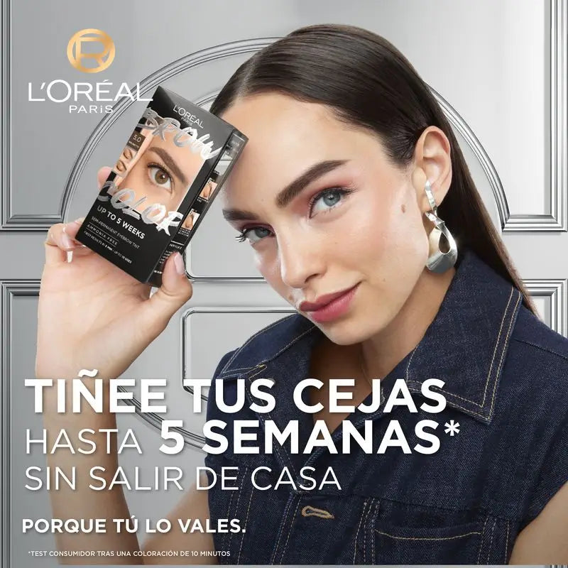 L'Oréal Paris Brow Colour Cor das Sobrancelhas Semi-Permanente 1.0 Preto