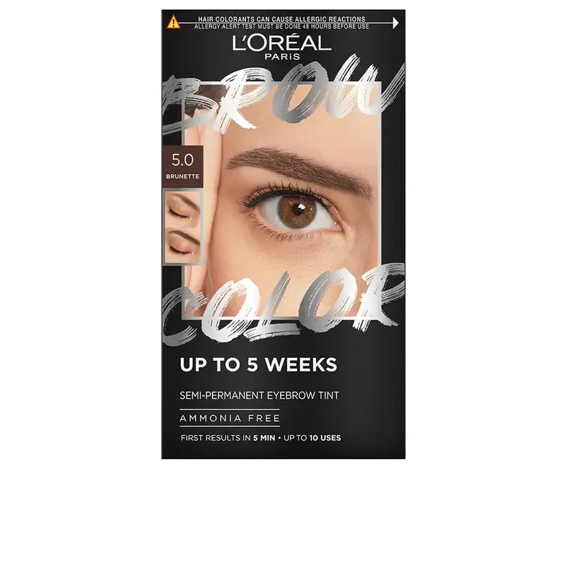 L'Oréal Paris Brow Colour Cor das Sobrancelhas Semi-Permanente 5.0 Brunette
