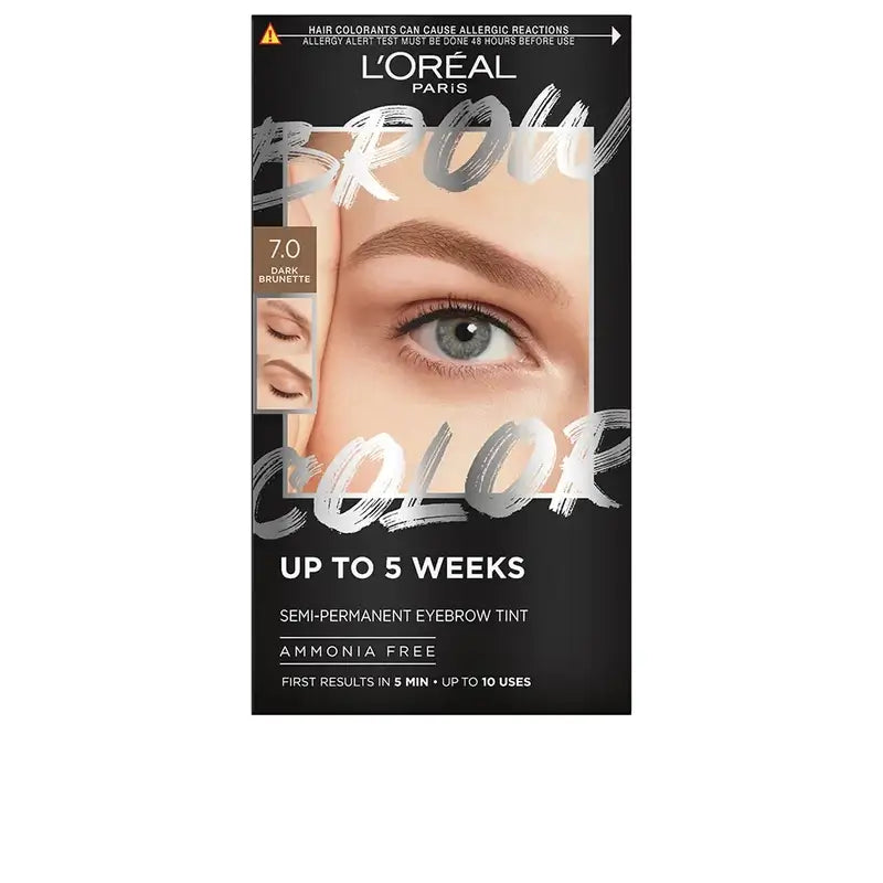 L'Oréal Paris Brow Colour Cor das Sobrancelhas Semi-Permanente 7.0 Louro Escuro