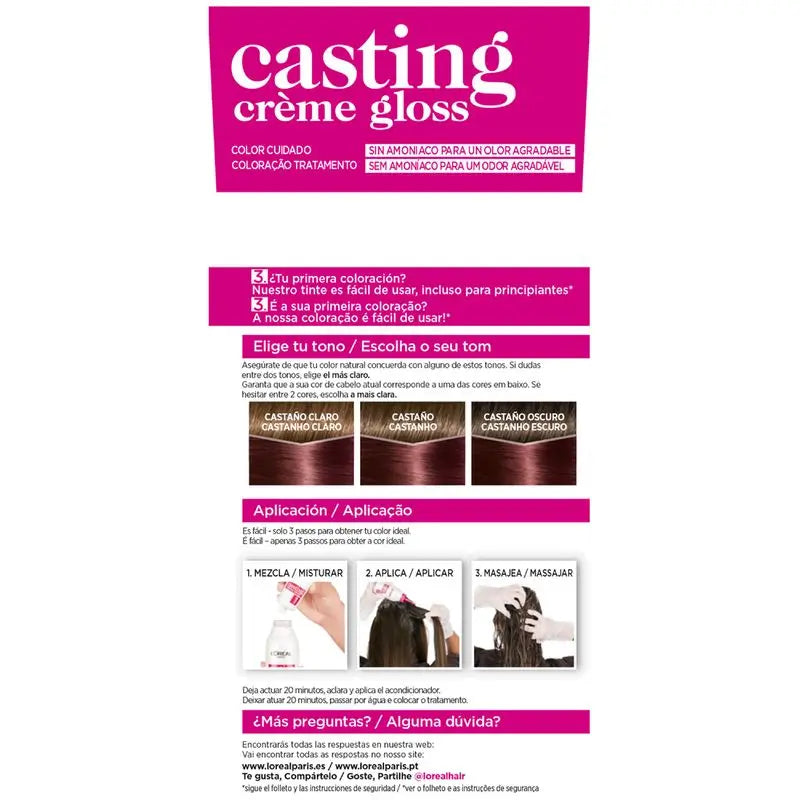 L'Oréal Paris Casting Creme Gloss Colour Bath 426 Castanho avermelhado