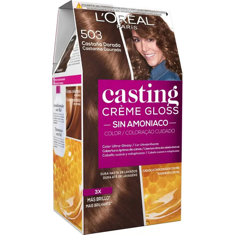 L'Oréal Paris Casting Creme Gloss Colour Bath 503 Castanho Dourado