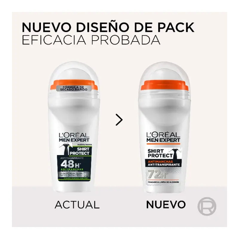 L'Oreal Paris Desodorizante Roll-On Anti-Pintas Homem 48H, 50ml