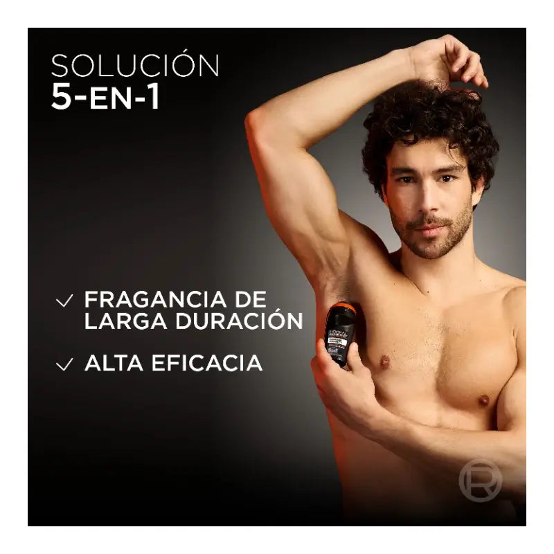 L'Oreal Paris Roll-On Desodorizante Roll-On, Proteção Total 48H, Para Homens, 50 ml