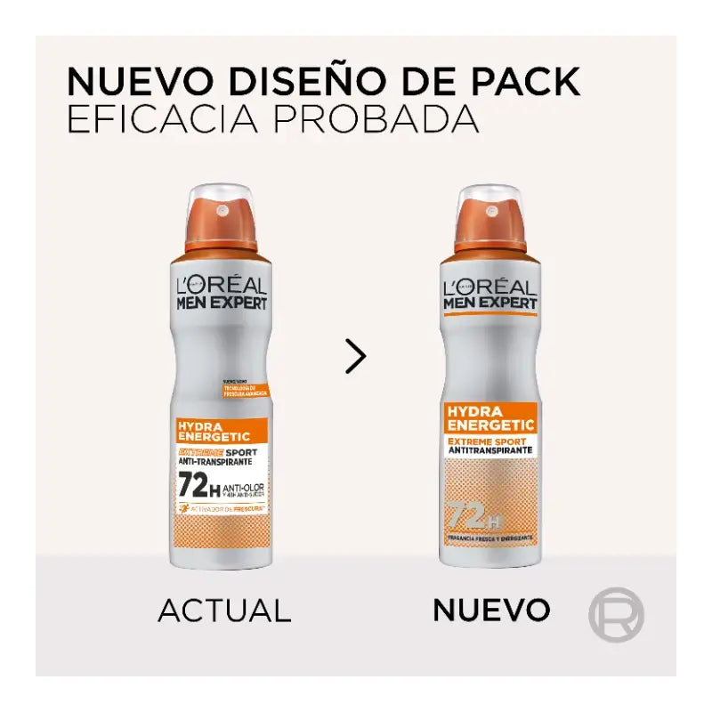 L'Oreal Paris Men's Hydra Energetic Sport Desodorizante Spray 150 ml